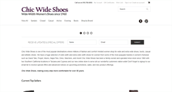 Desktop Screenshot of chicwideshoes.com