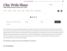 Tablet Screenshot of chicwideshoes.com